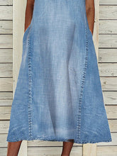 Plain Sleeveless V Neck Casual Dresses
